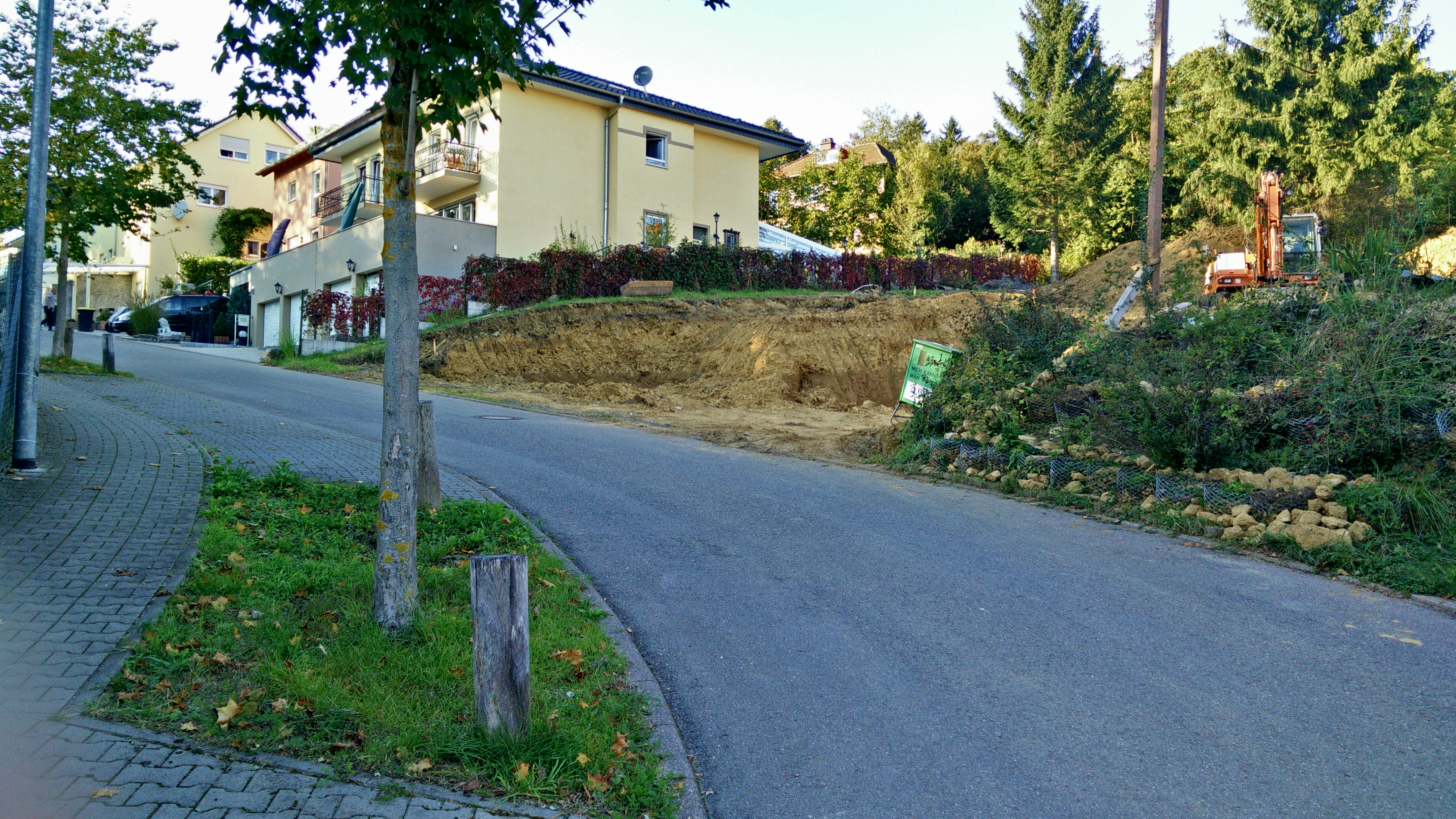 Maihälden Bauaktivität Gegenwart - Baustelle und Erschließungsarbeiten